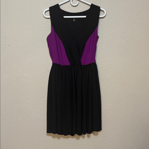 Mango black and Purple Sleeveless Dress - Picture 1 of 3